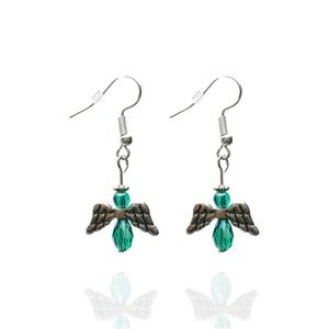 Angel Earrings-Green